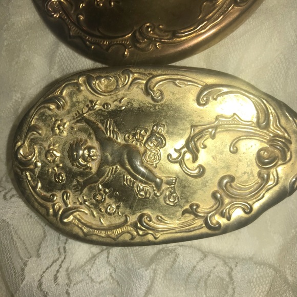 Gold Tone Vanity Set